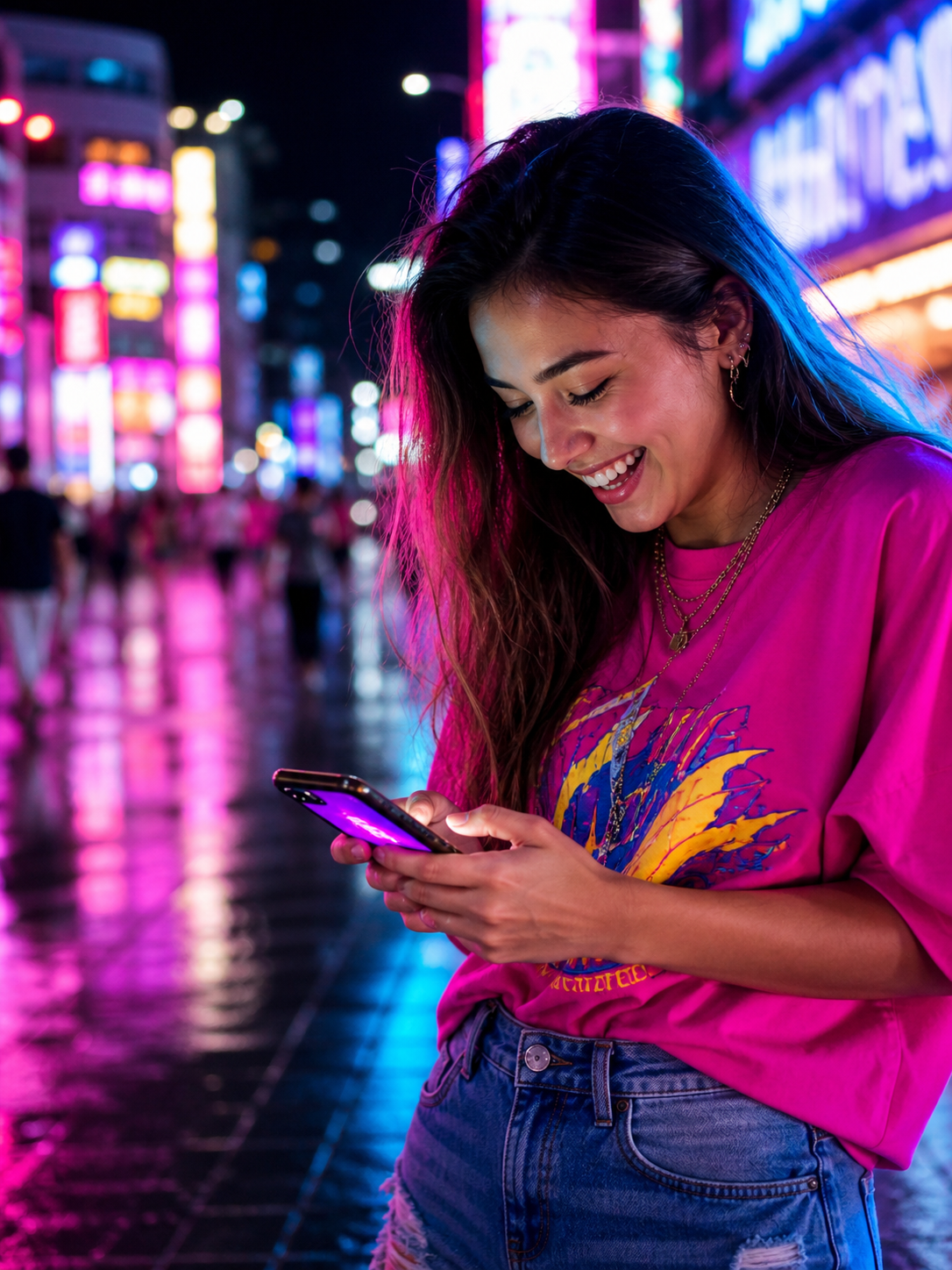 Traveler with phone